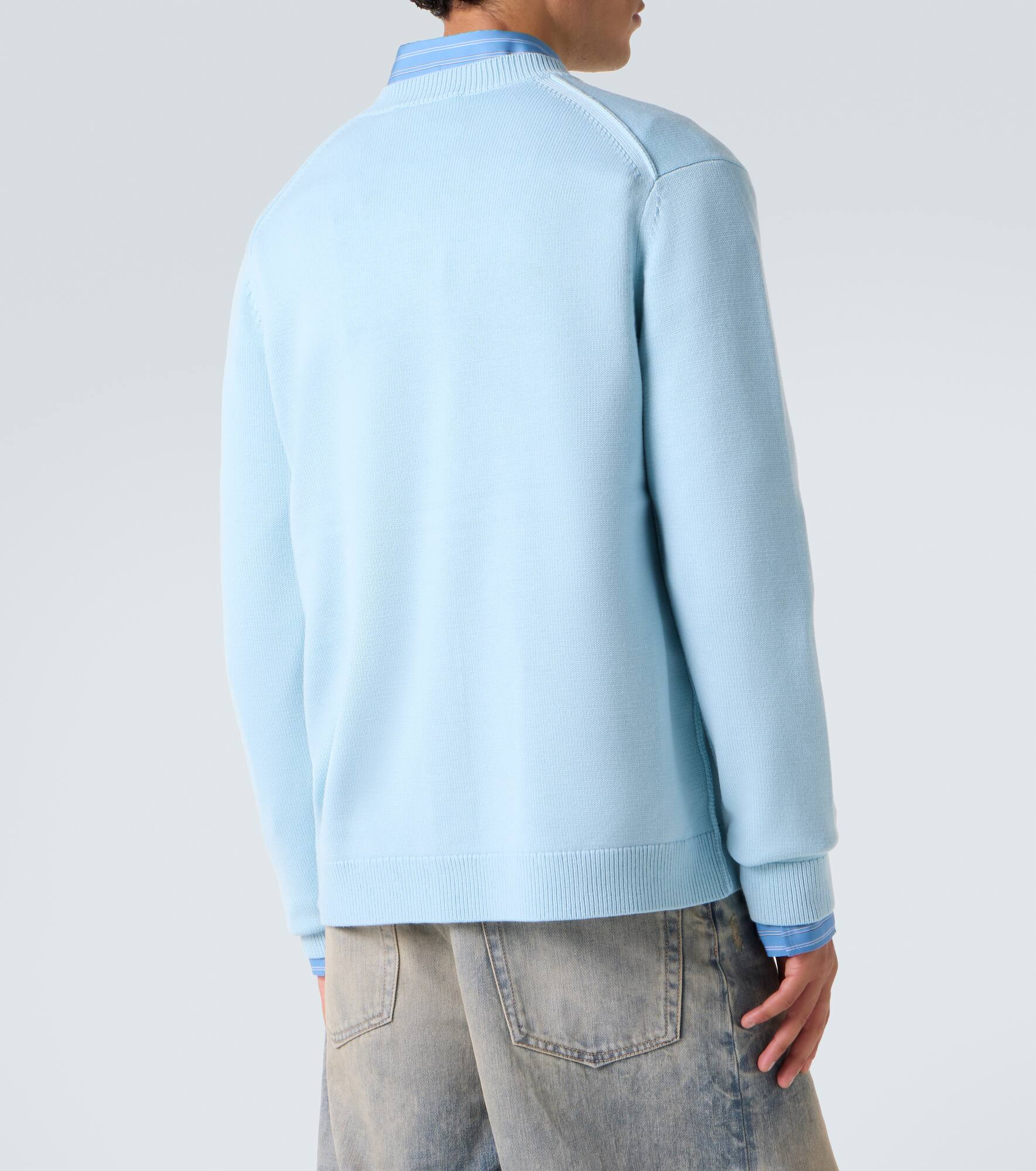 Embroidered wool cardigan - 4