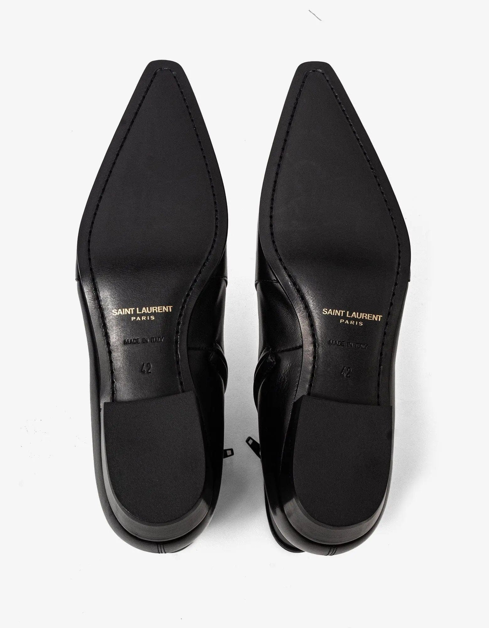 Saint Laurent Arsun Black Ankle Boots - 3