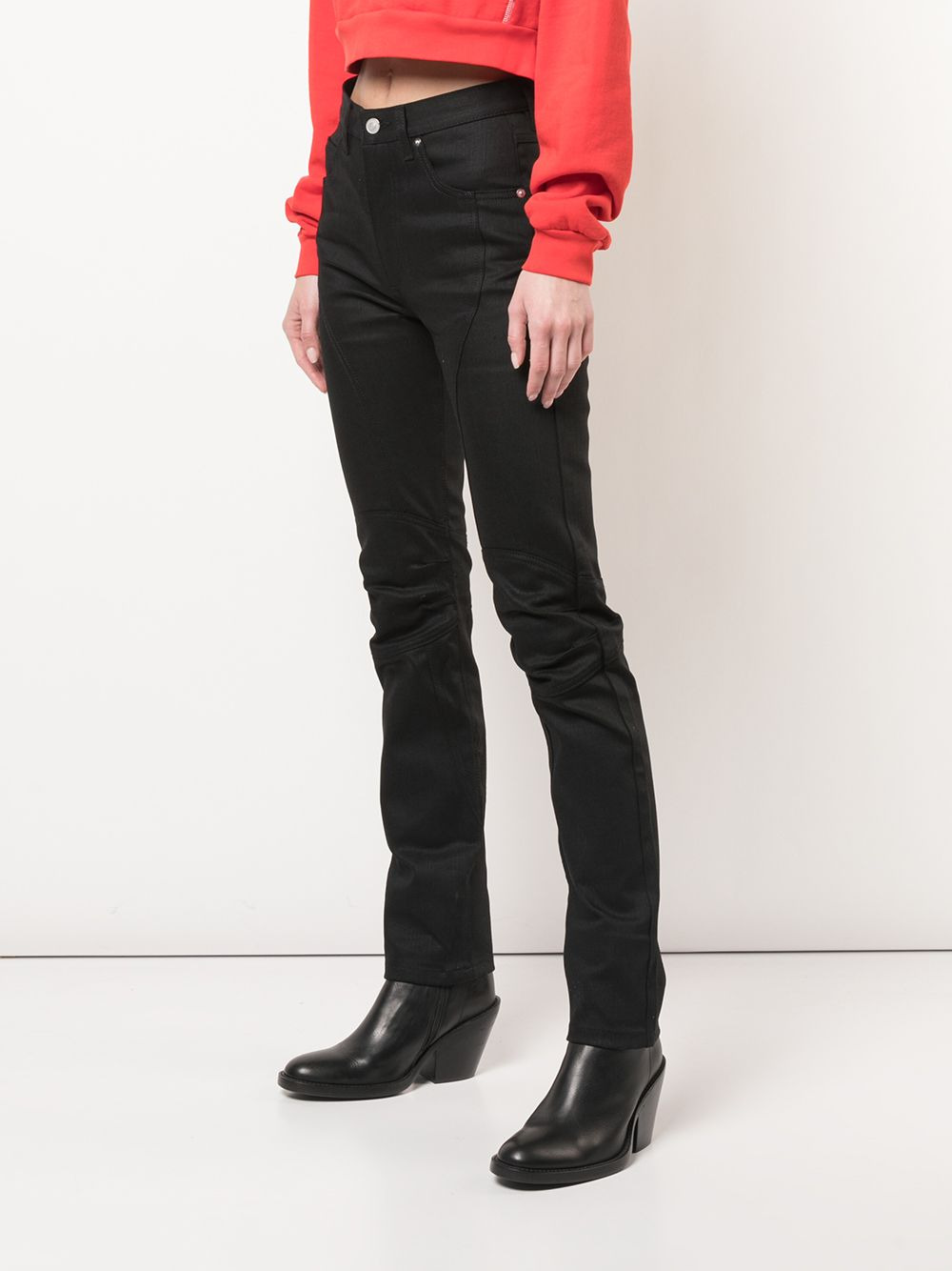 panelled skinny trousers - 3
