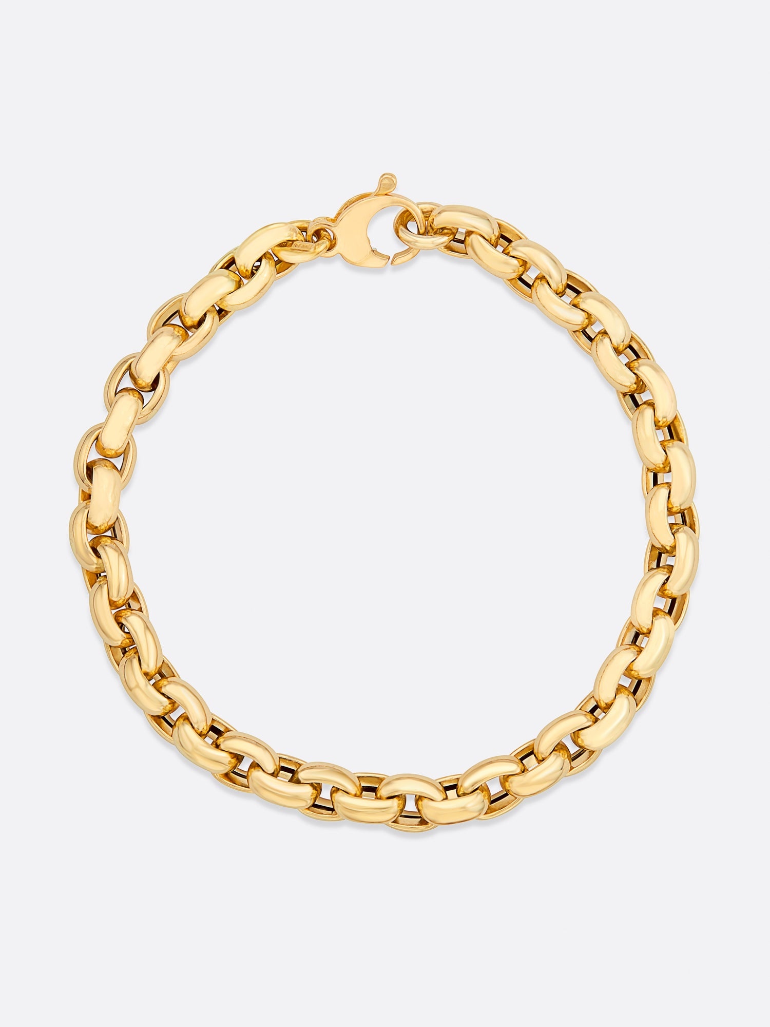 Icons Yellow Gold Rolo Link Bracelet - 3