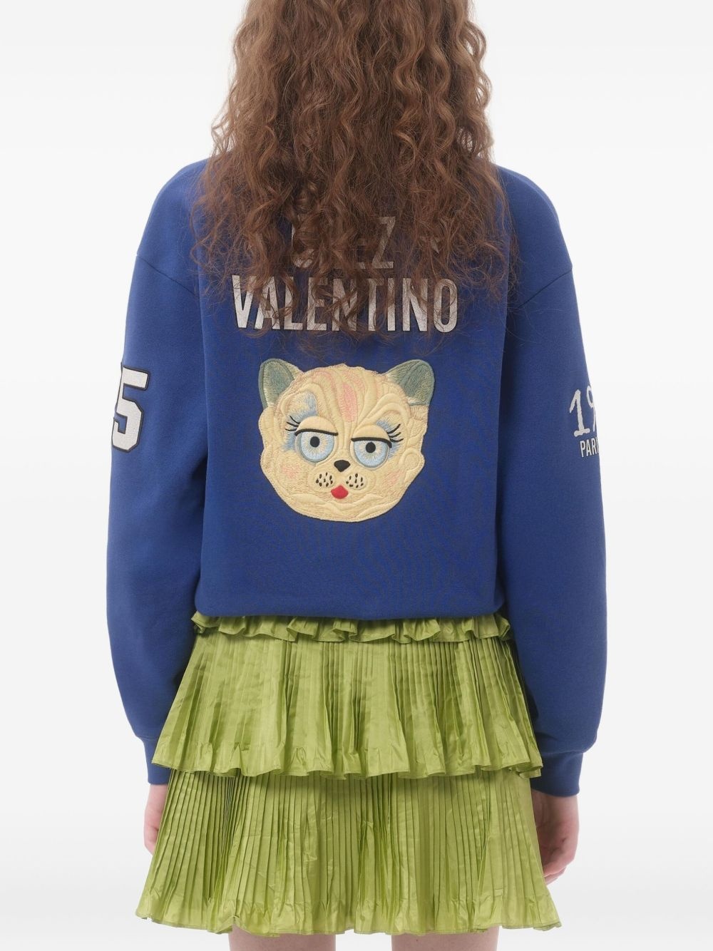 embroidered cotton sweatshirt - 5