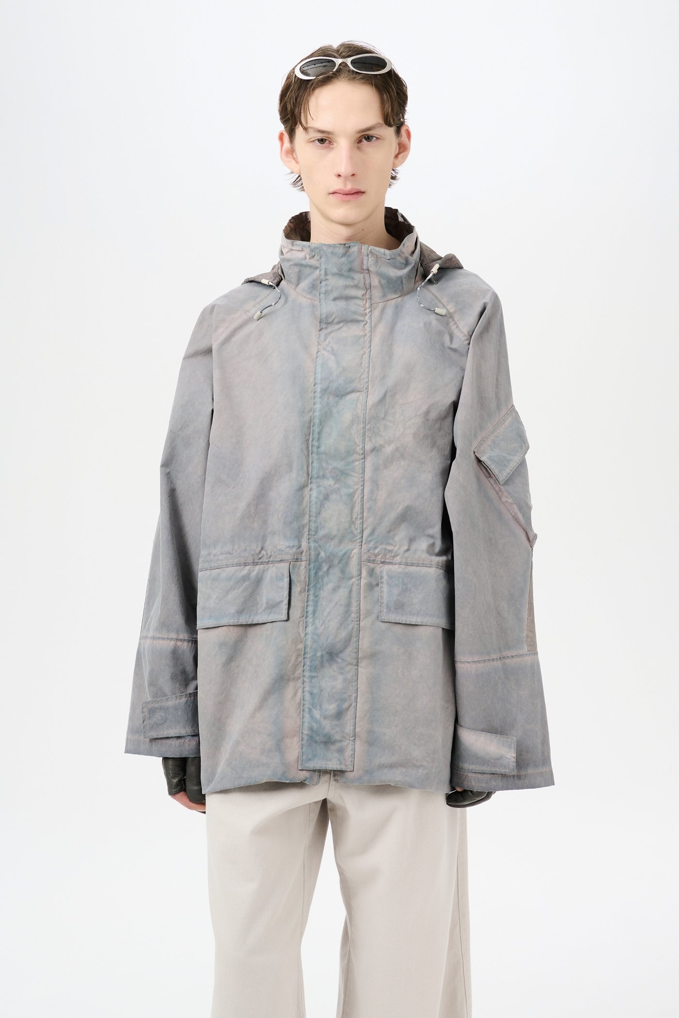 Horizon Jacket Carbon Overdye Papyrus Poly - 5