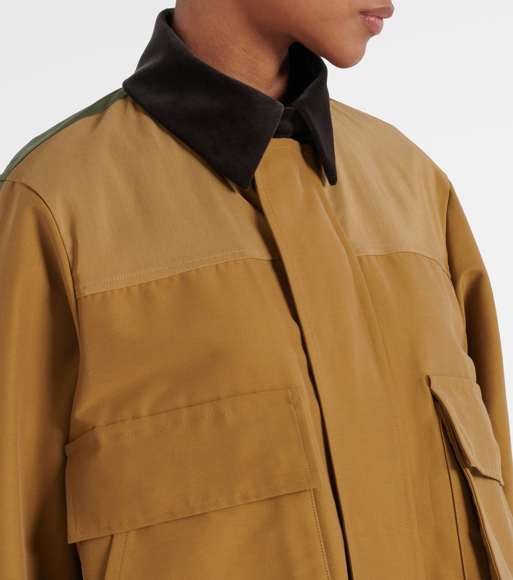 Cotton-blend twill blouson - 4