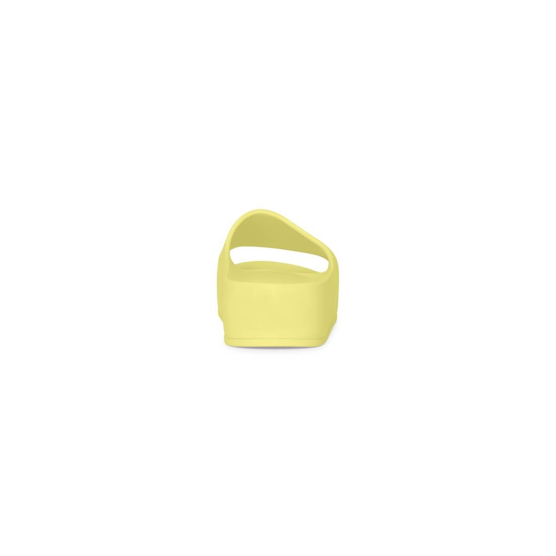 Women's Chunky Slide Sandal in Yellow - 5