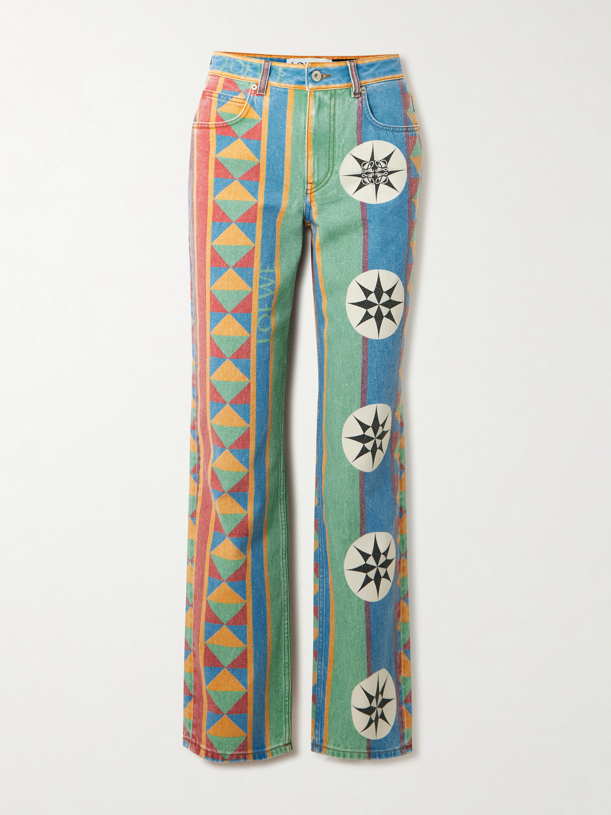 + Paula's Ibiza Printed Mid-rise Straight-leg Jeans - 1