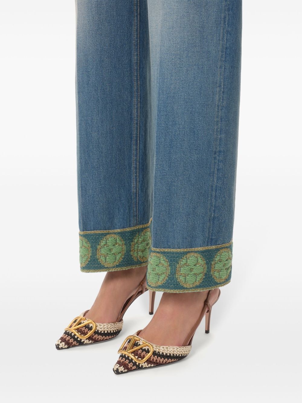 VLogo slingback pumps - 7