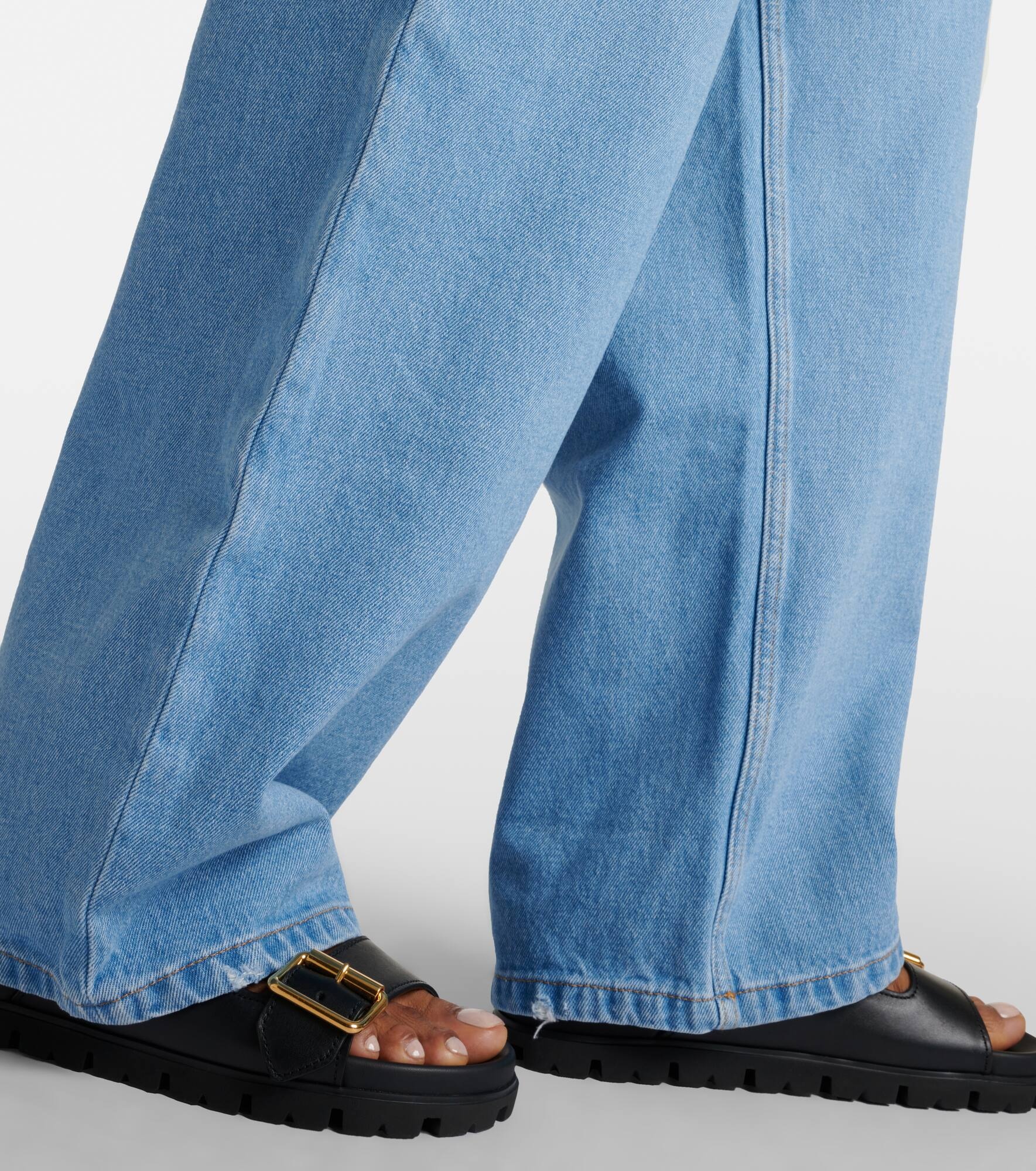 Logo wide-leg jeans - 5
