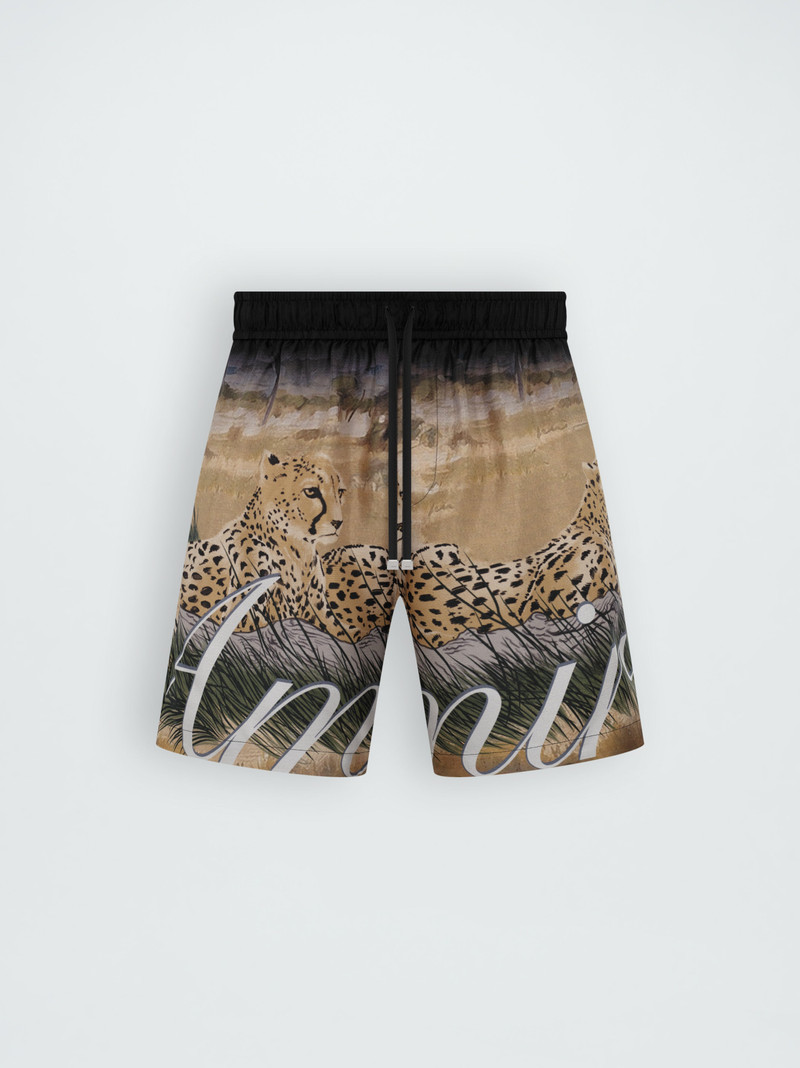 CHEETAH PRINT DRAWSTRING SHORT 1