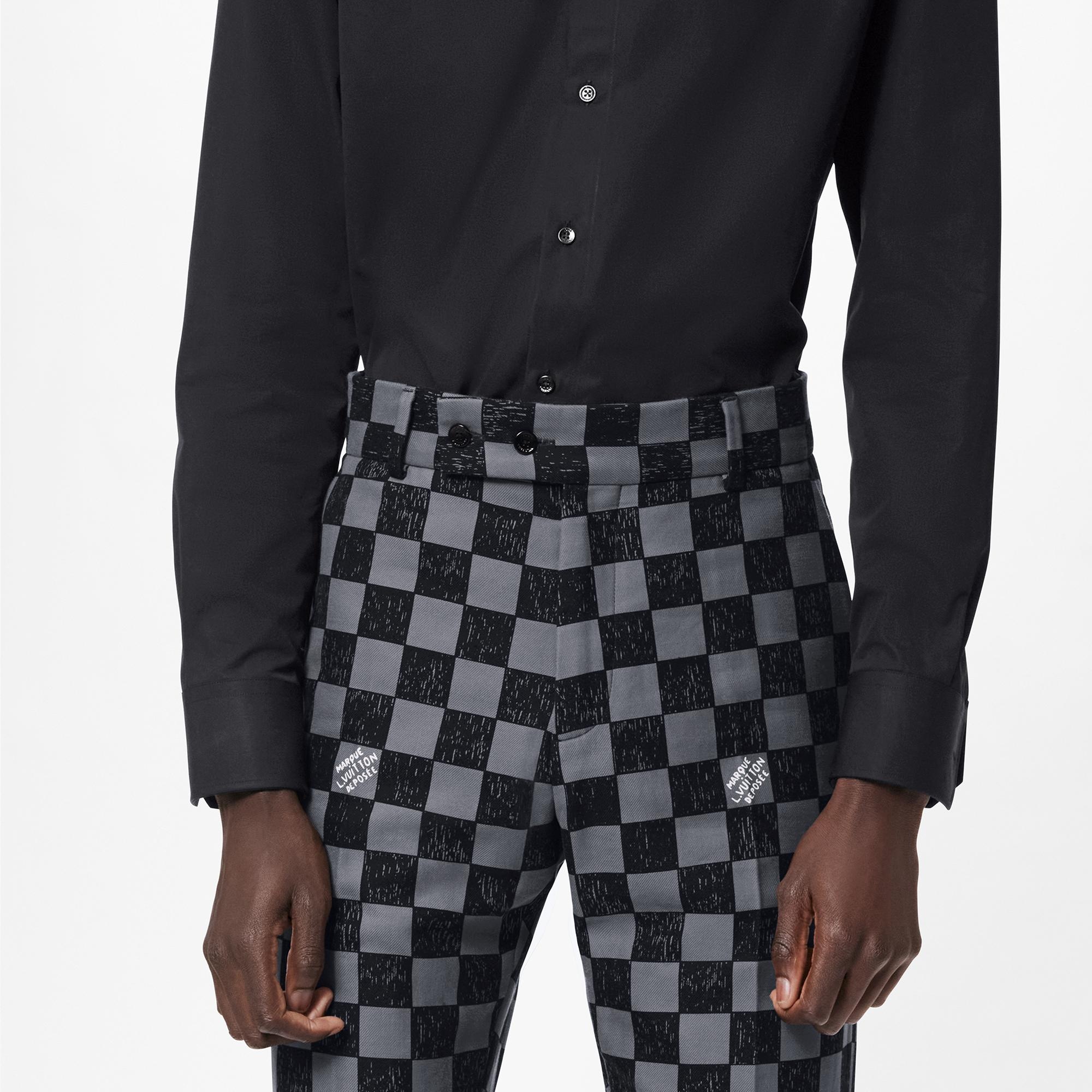 Damier Cigarette Pants - 4