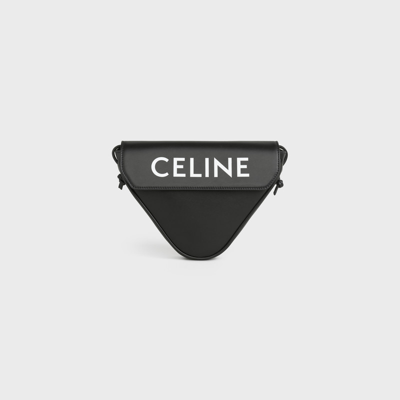 Triangle bag in Smooth calfskin with Celine Print 1