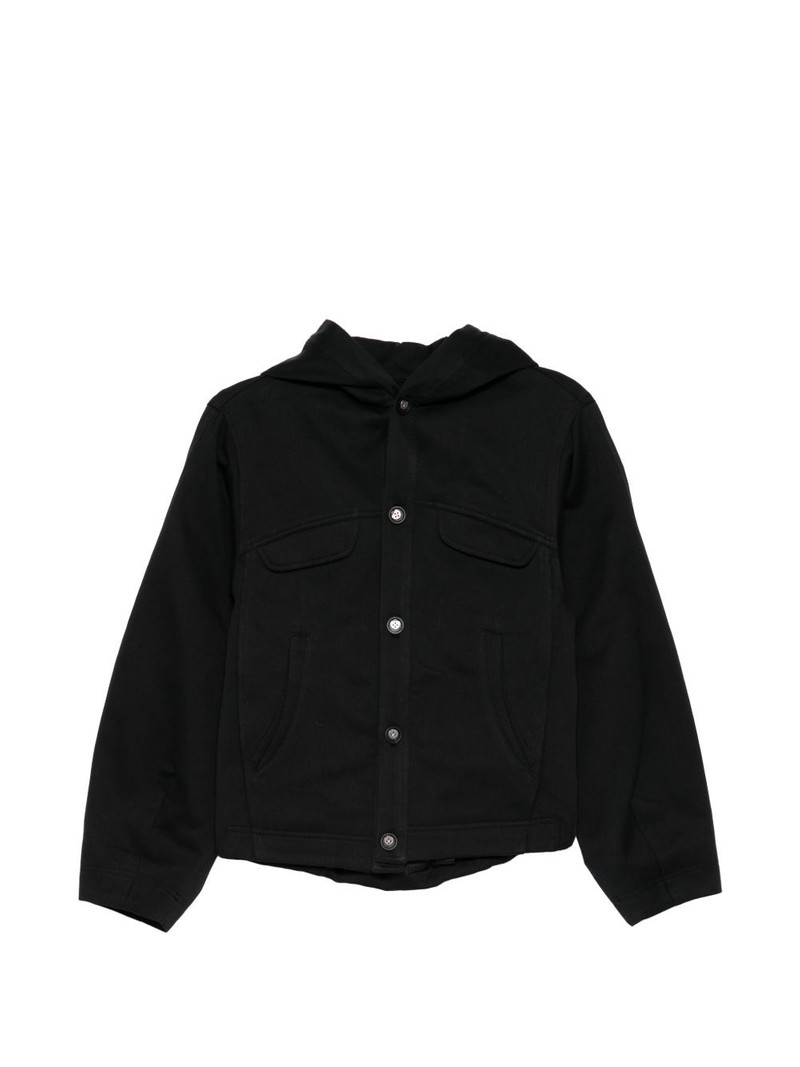 buttoned hooded jacket 1