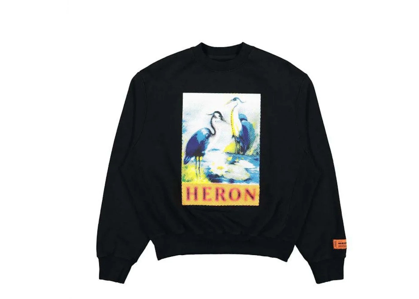 Heron Preston Halftone Heron Crewneck Black/Navy Blue - 1
