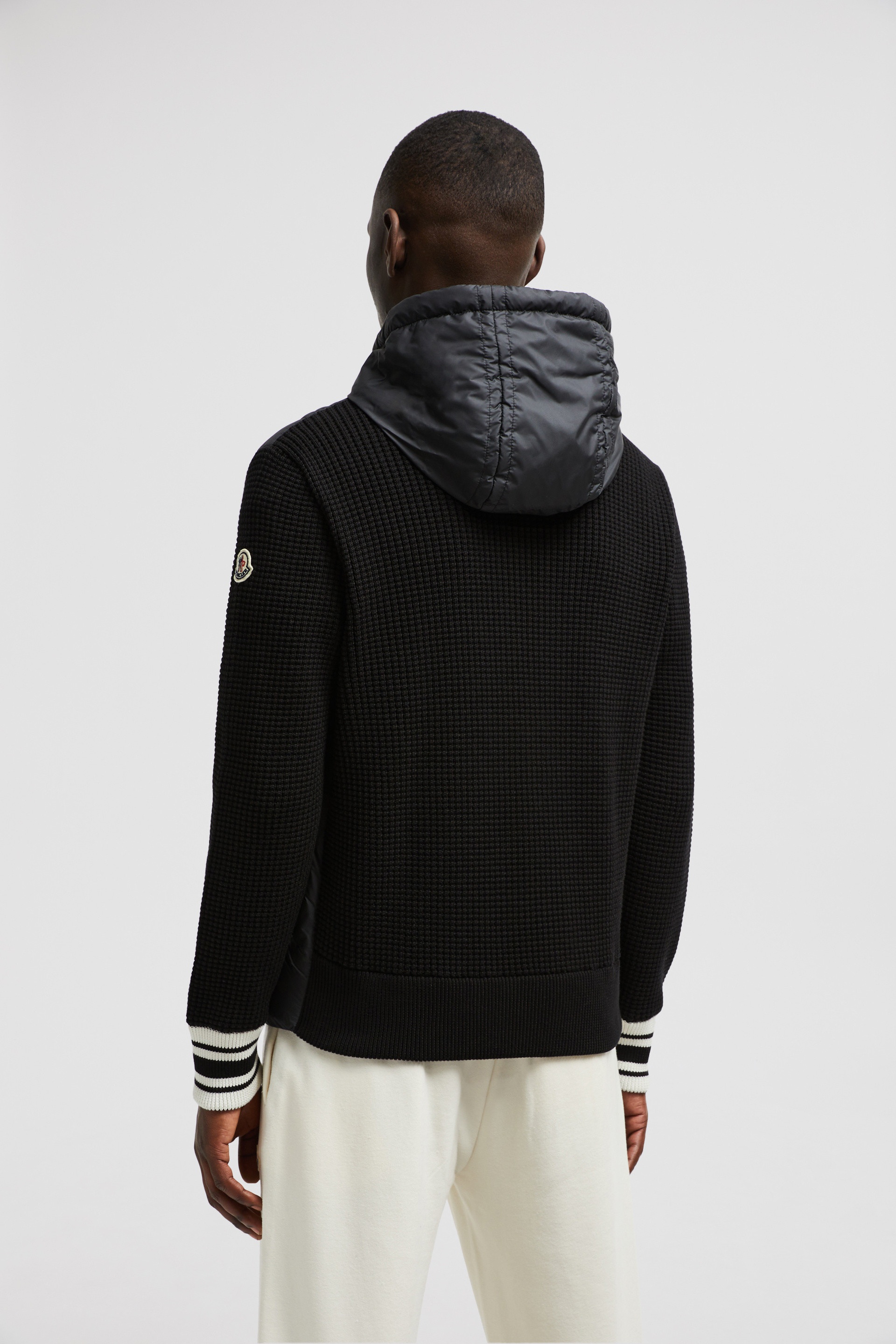 Moncler Logo-Quilted Padded Cotton Zip-Up Hoodie | REVERSIBLE
