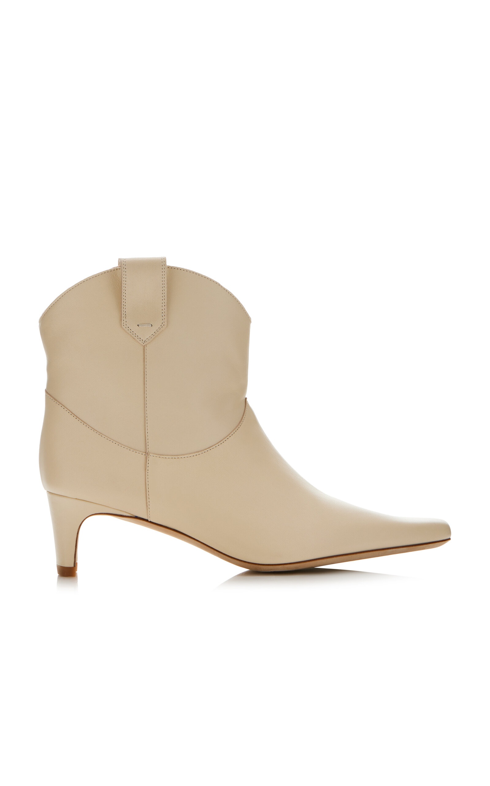 Wally Western Leather Ankle Boots ivory - 1