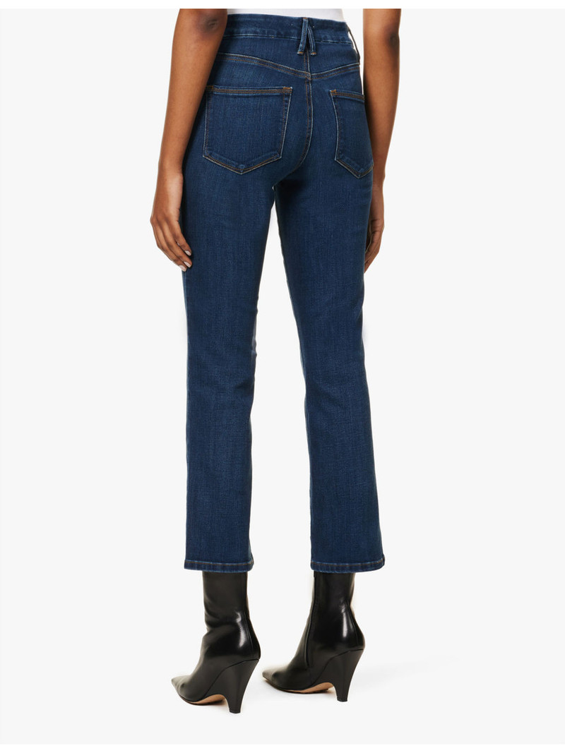 Good Legs straight cotton-blend stretch-denim jeans 4