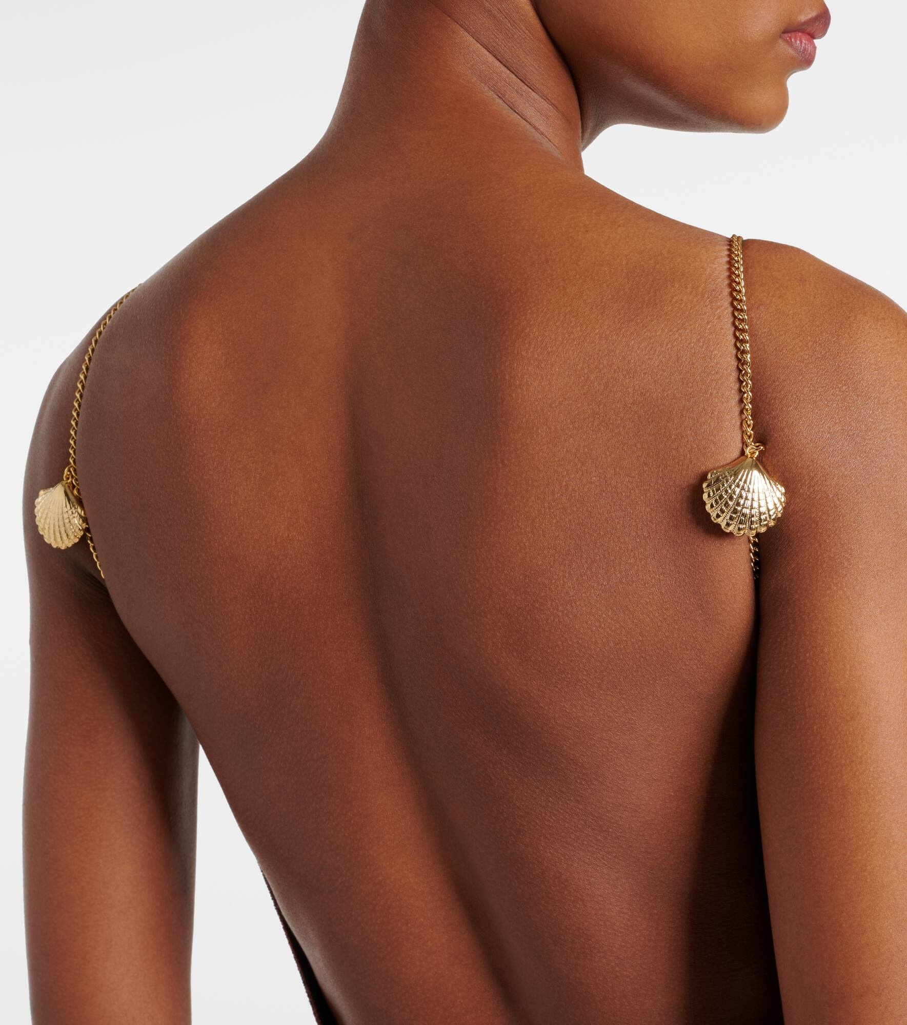 Lumière Shells embellished swimsuit - 6