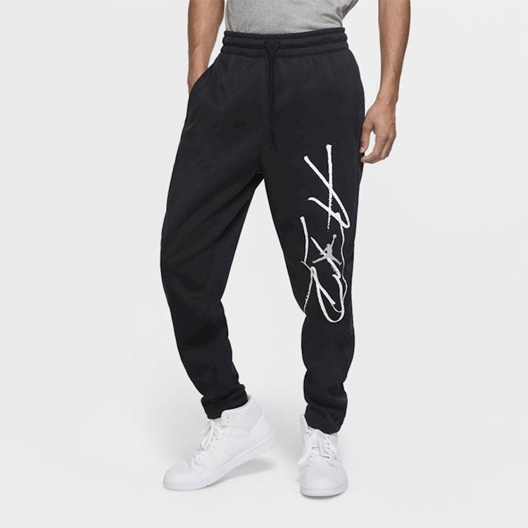 Air Jordan Casual Printing Basketball Sports Long Pants Black CK6803-010 - 3