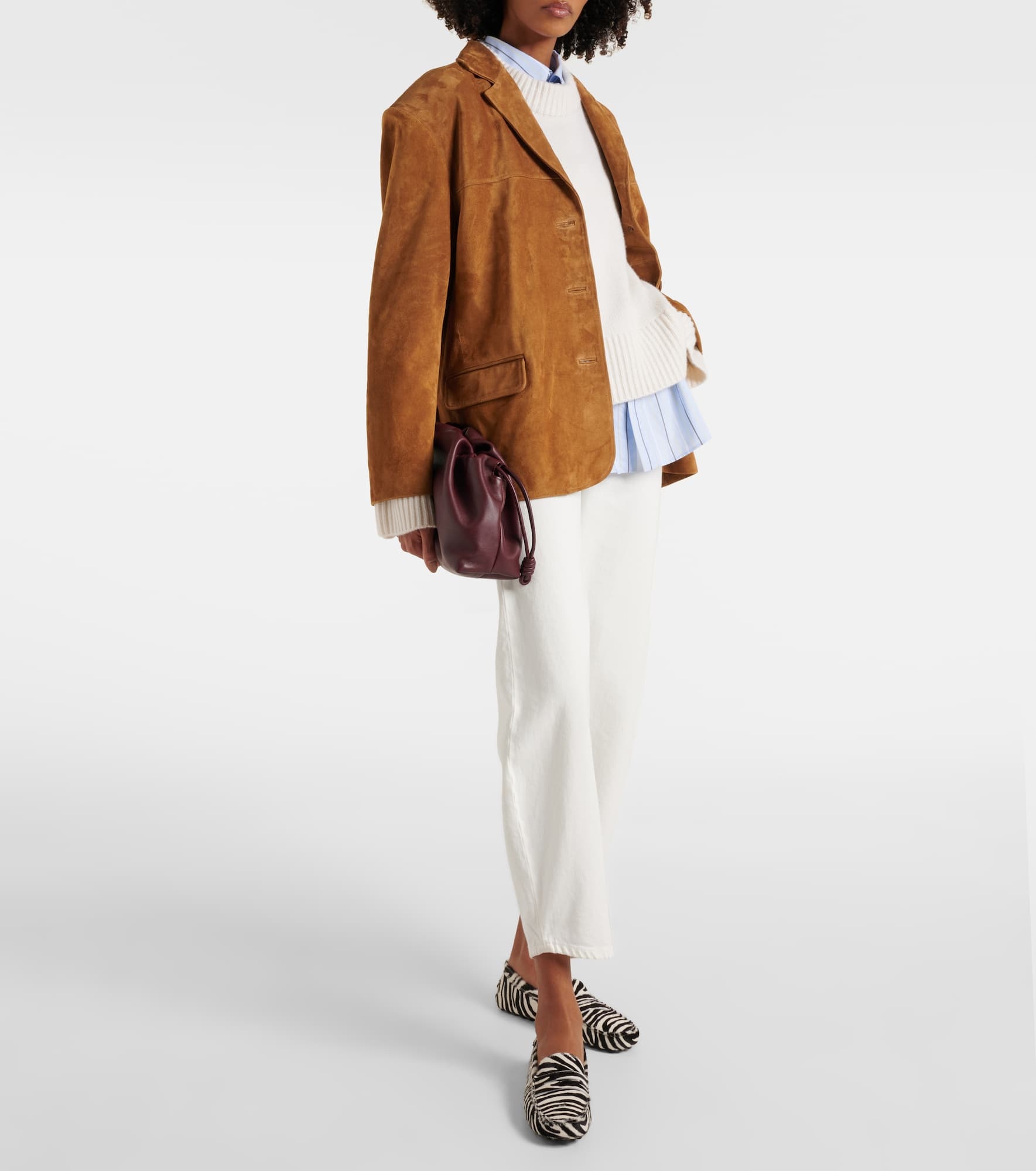 Corrine single-breasted suede jacket - 2