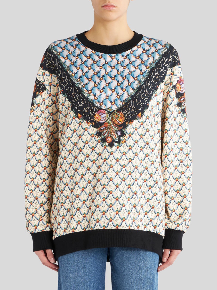 ROUND NECK PRINTED SWEATSHIRT - 2
