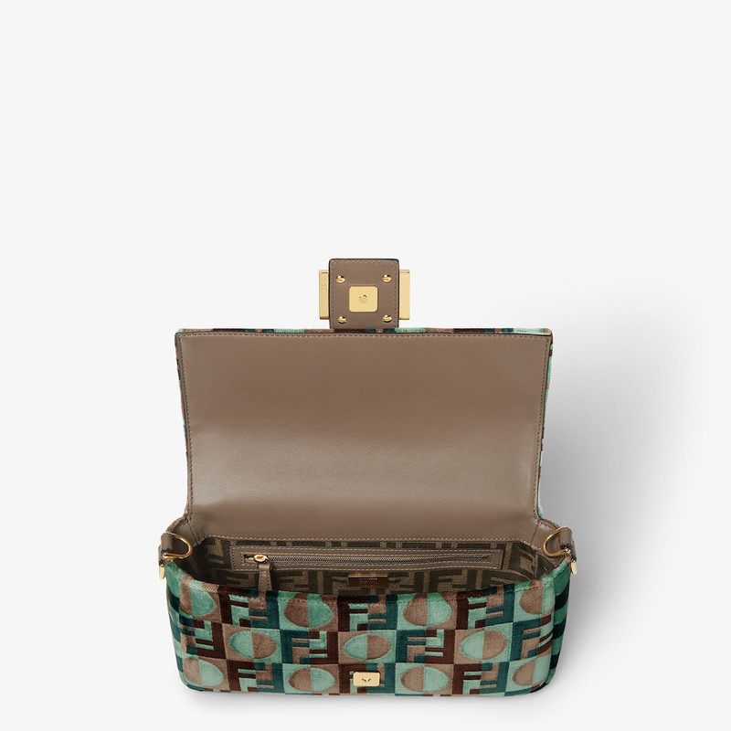 Baguette® Multicolor Fendi Dots tapestry-effect fabric bag 4