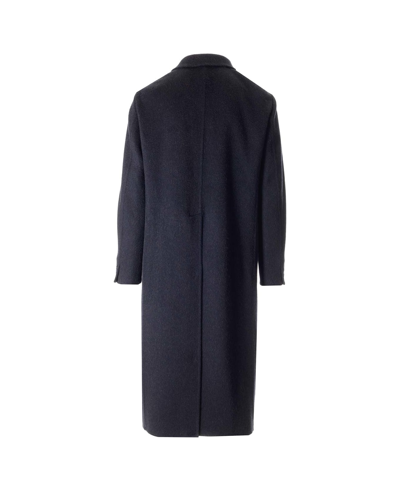 Long Double-breasted Coat - 2