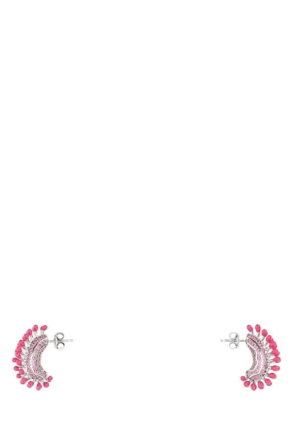 BOTTEGA VENETA Fuchsia 925 Silver Earrings - 1