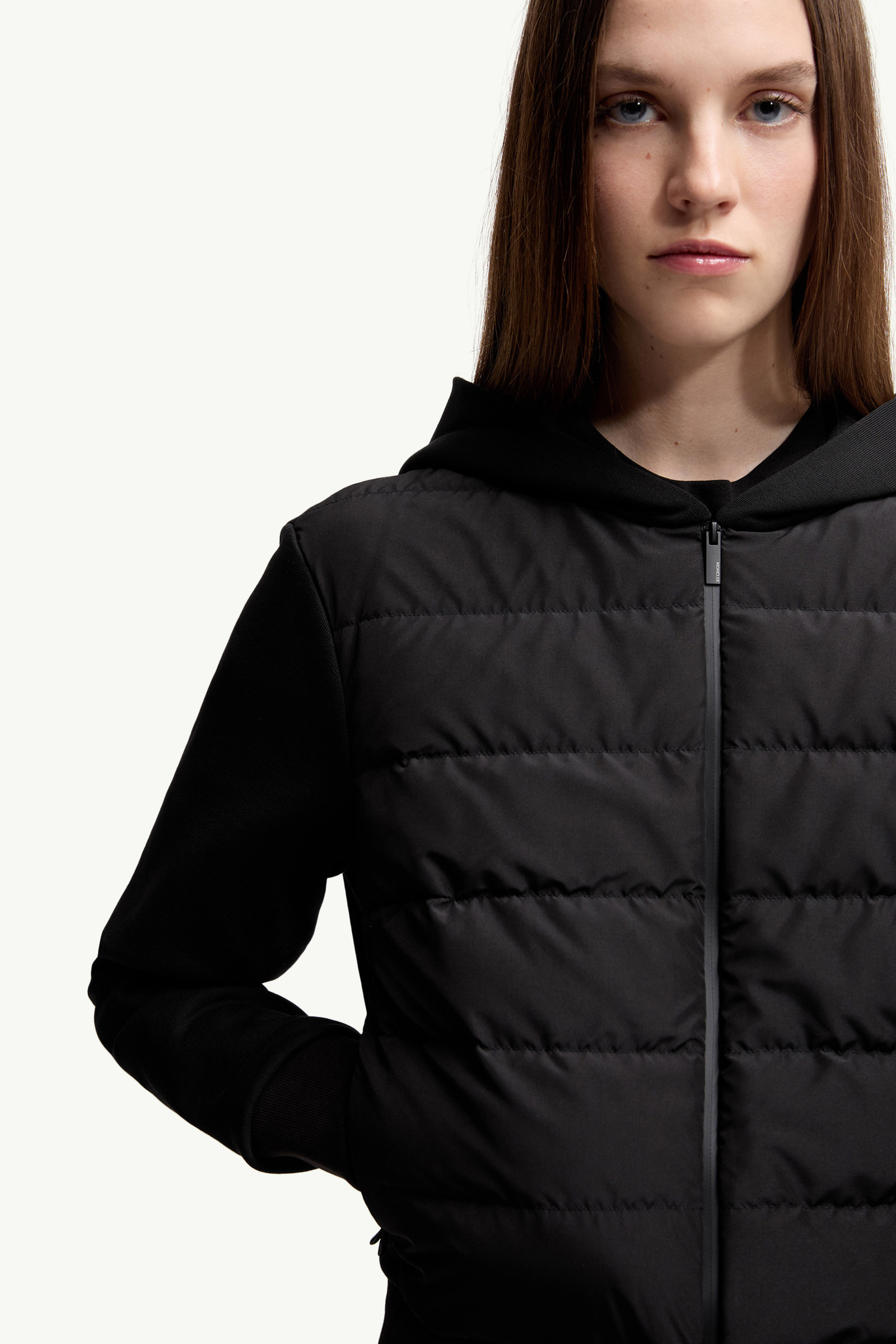 Padded Cotton Zip-Up Hoodie - 6