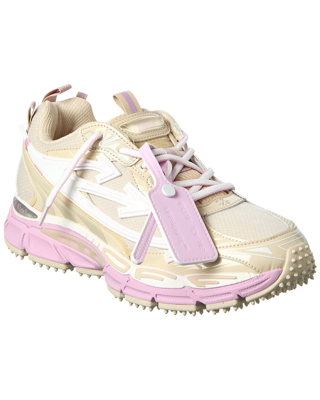 Off-White™ OW Be Right Back Leather & Mesh Sneaker - 1