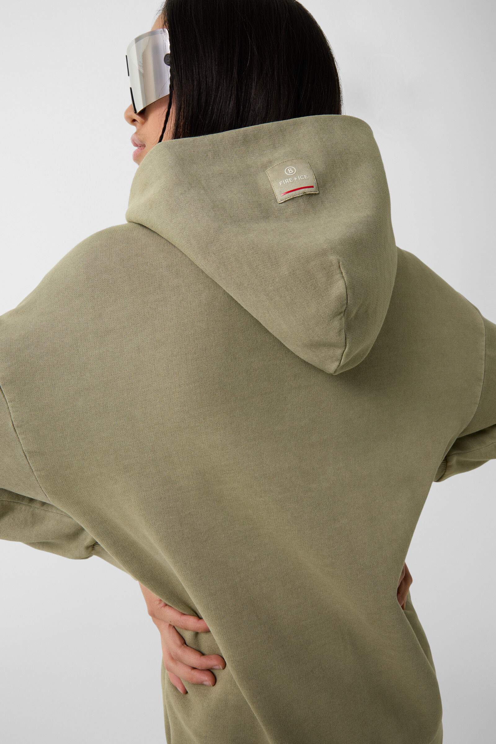 Hoodie Sibel in Khaki - 5