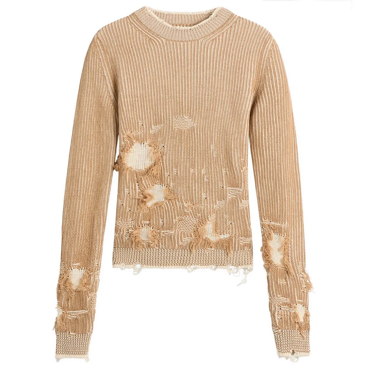 MM6 Maison Margiela Shredded Knit Jumper - 1