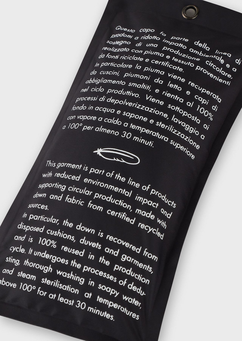 Hooded bomber jacket with goose-down padding ASV 9