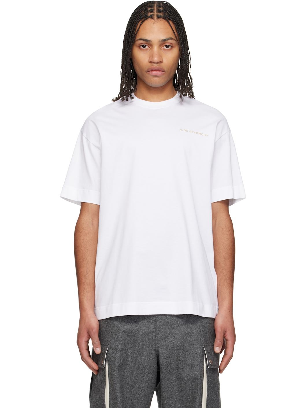 White Regular Fit T-shirt - 1
