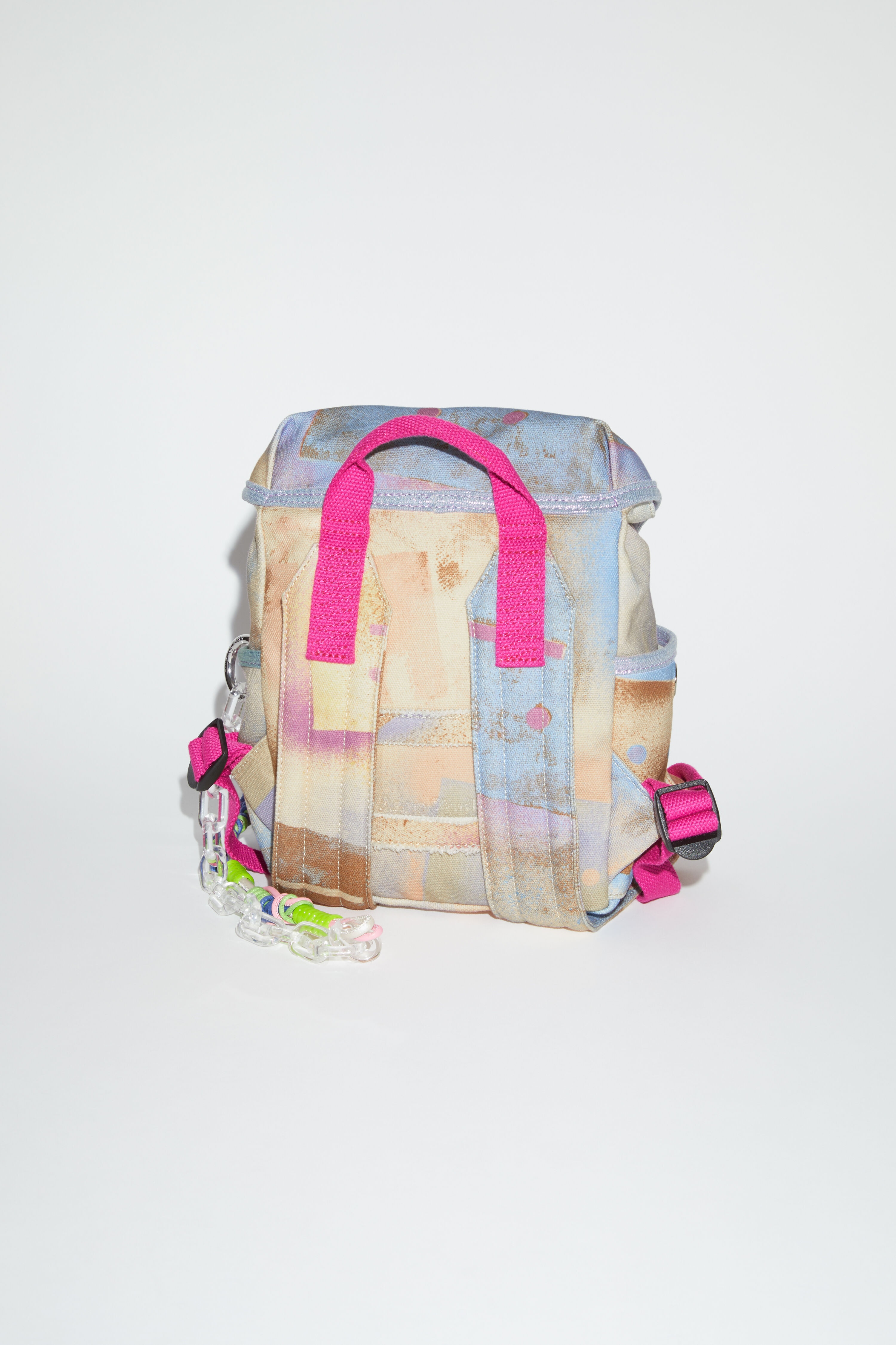 Mini backpack - Beige/multi - 4
