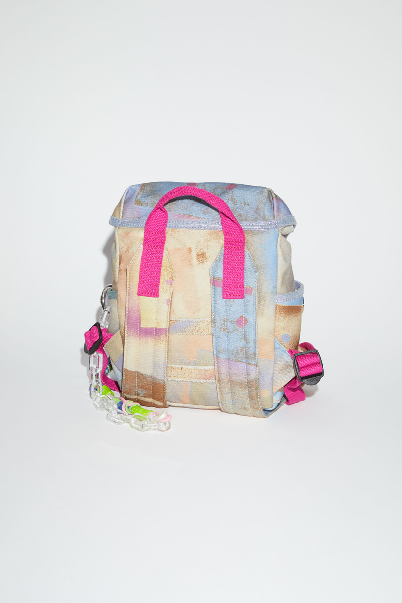 Mini backpack - Beige/multi 4
