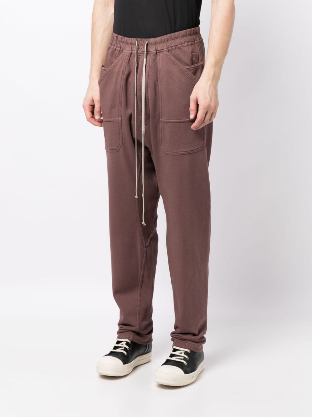パンツ DRKSHDW | PUSHER PANTS IN MAUVE HEAVY COTTON FLEECE Rick Owens × Rick Owens Drkshdw [NEW] FW23 Luxor Pusher