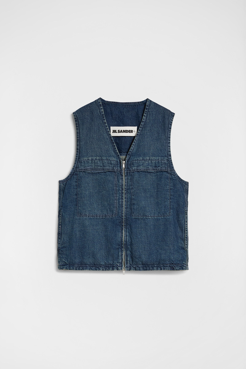 Denim Padded Vest 1