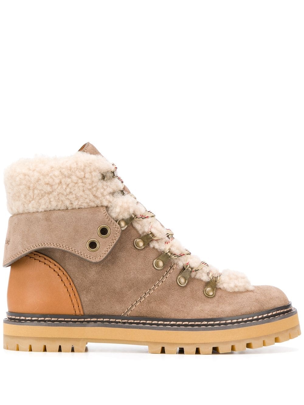 shearling trek boots - 1