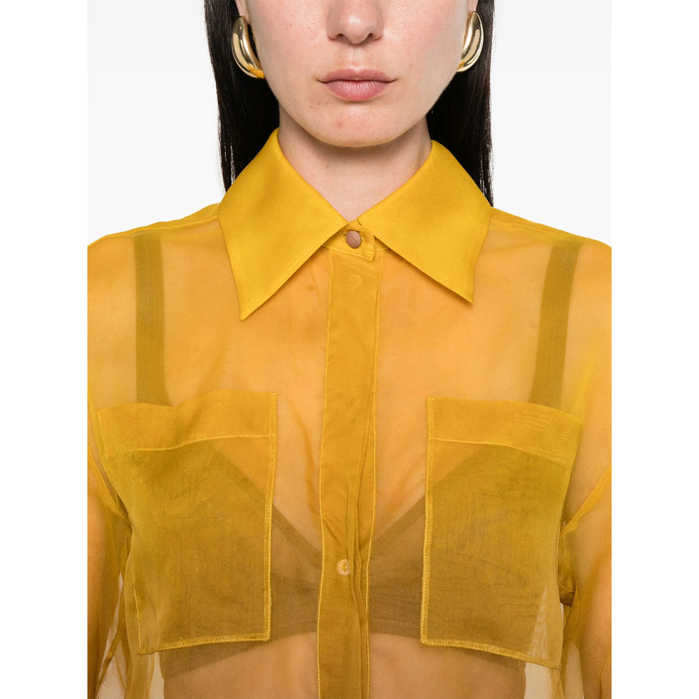Max Mara Pianoforte Yellow Tops - Shirts Women - 2
