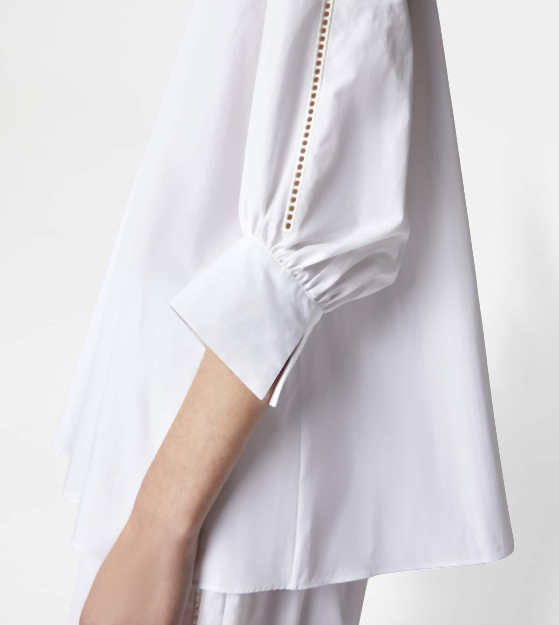 BLOUSE IN POPLIN - WHITE - 6