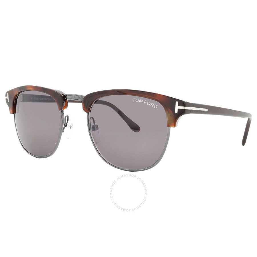 Tom Ford Henry Grey Square Men's Sunglasses FT0248 52A 51 - 3