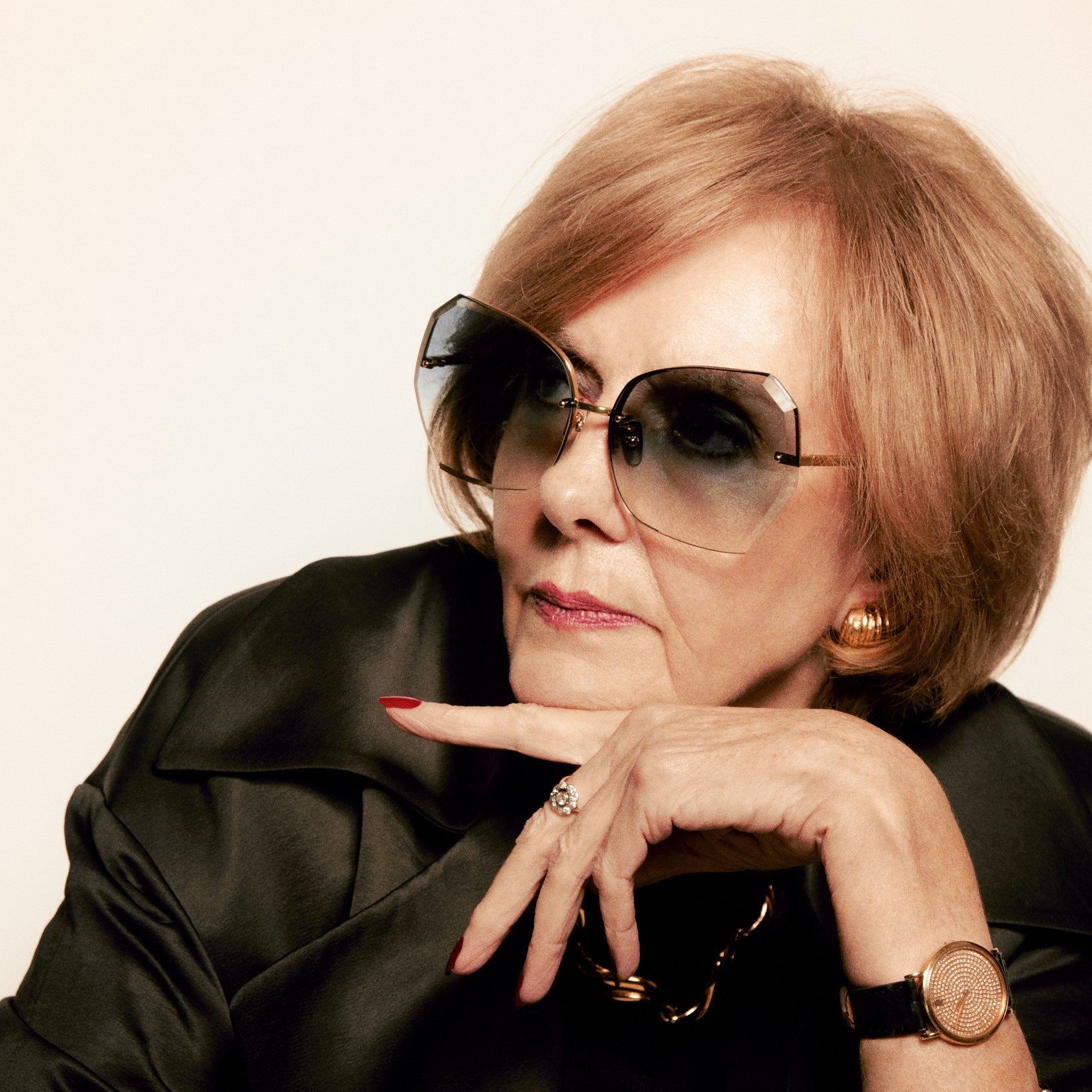 Lila Sunglasses in Aqua and Gold - 2