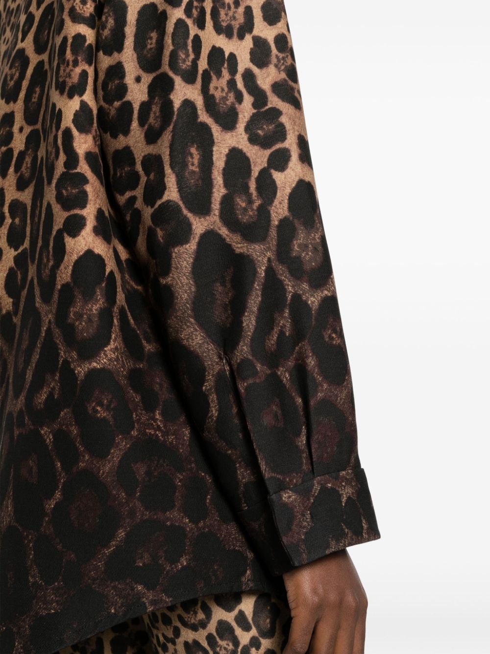 leopard-print shirt jacket - 5