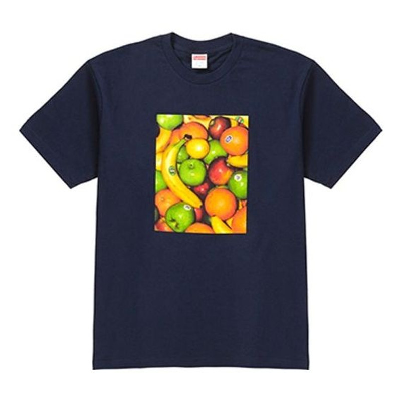 Supreme SS19 Fruit Tee Navy Printing Short Sleeve Unisex Navy Blue SUP-SS19-245 - 1