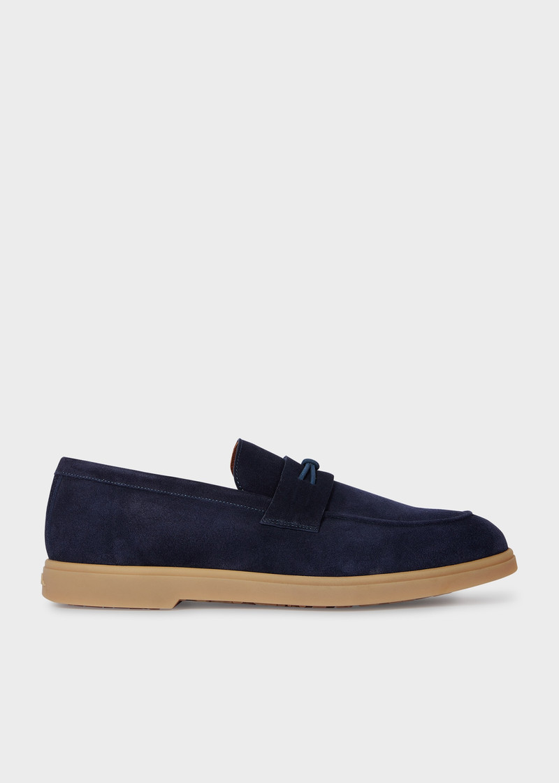 Navy Suede 'Montalcini' Loafers 1