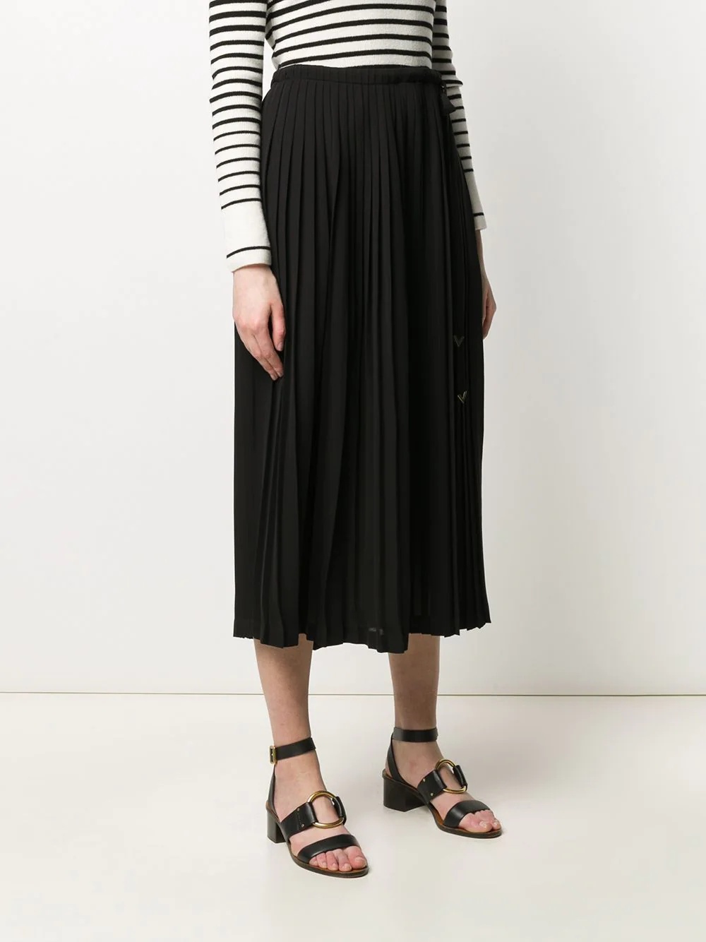 pleated midi skirt - 3