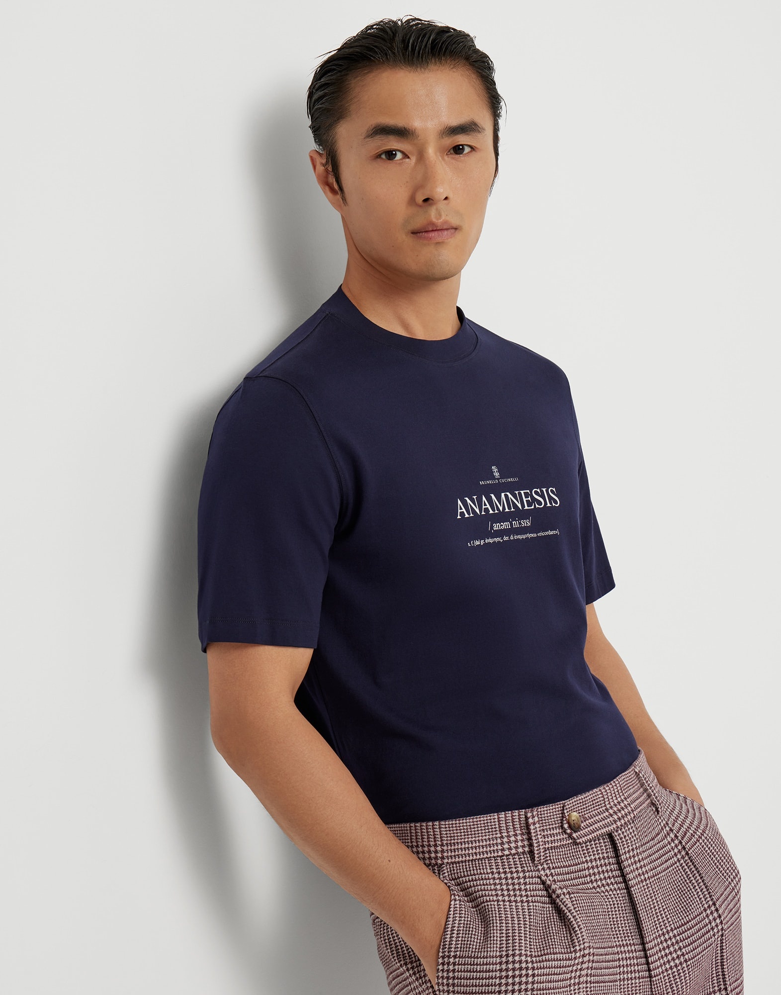 Cotton jersey crew-neck T-shirt with print - 4