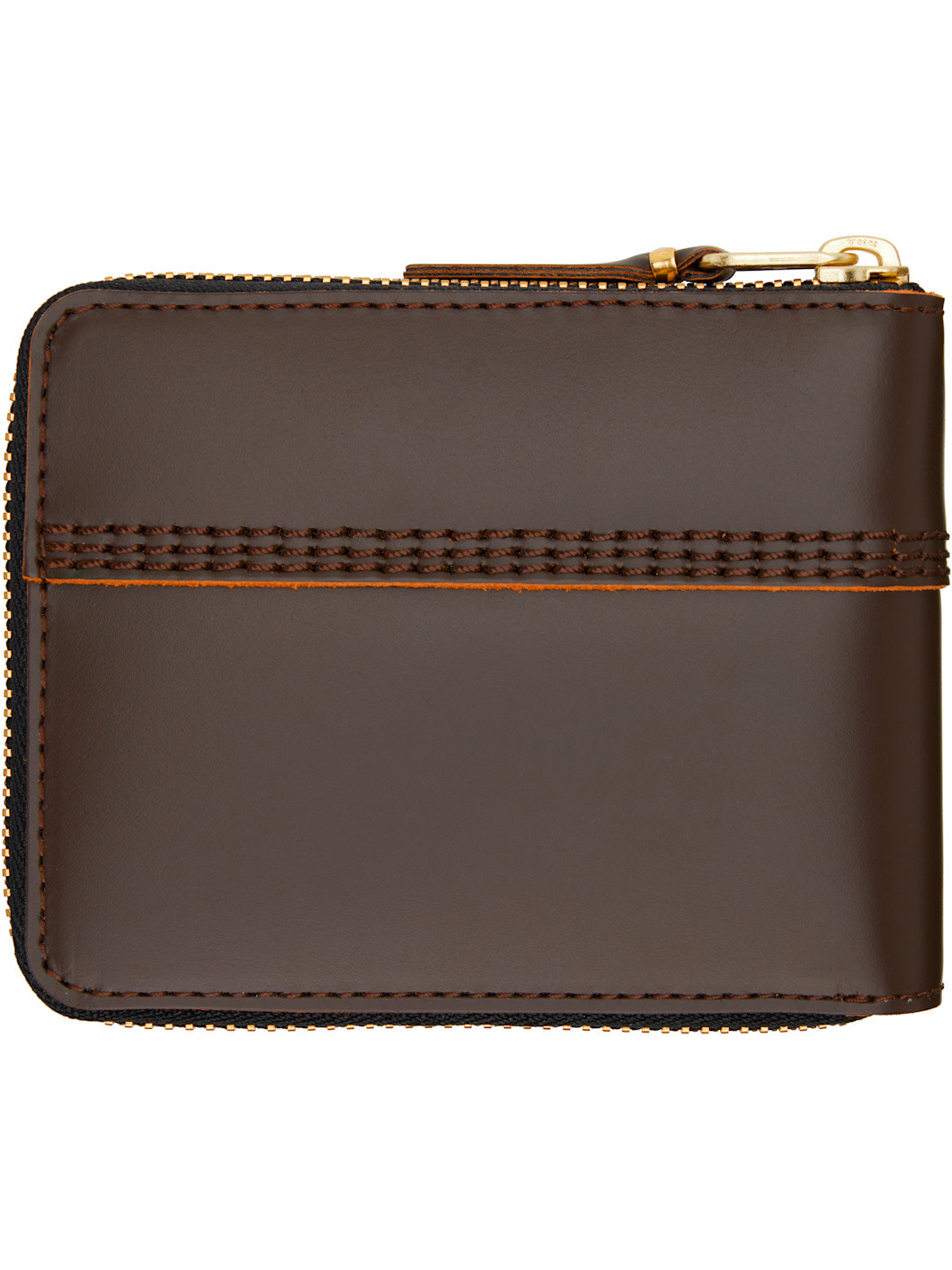 Brown Triple Stitch Wallet - 2