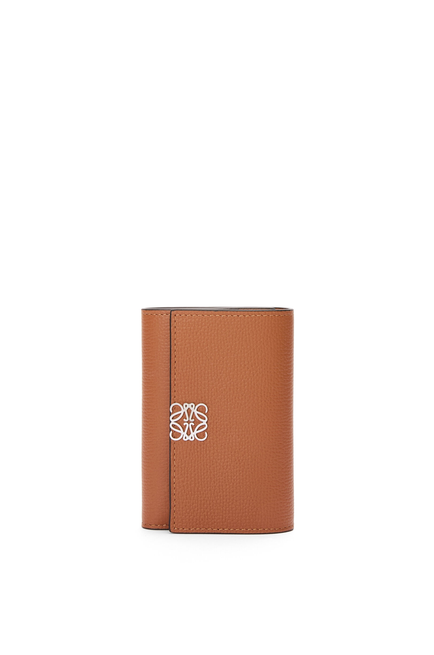 Anagram small vertical wallet in pebble grained calfskin - 1