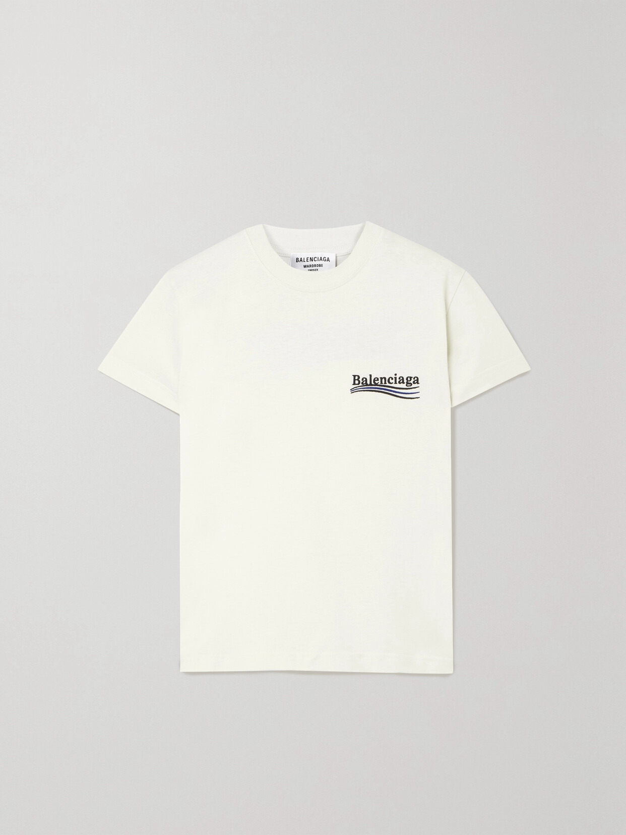 Embroidered Cotton-jersey T-shirt - 1