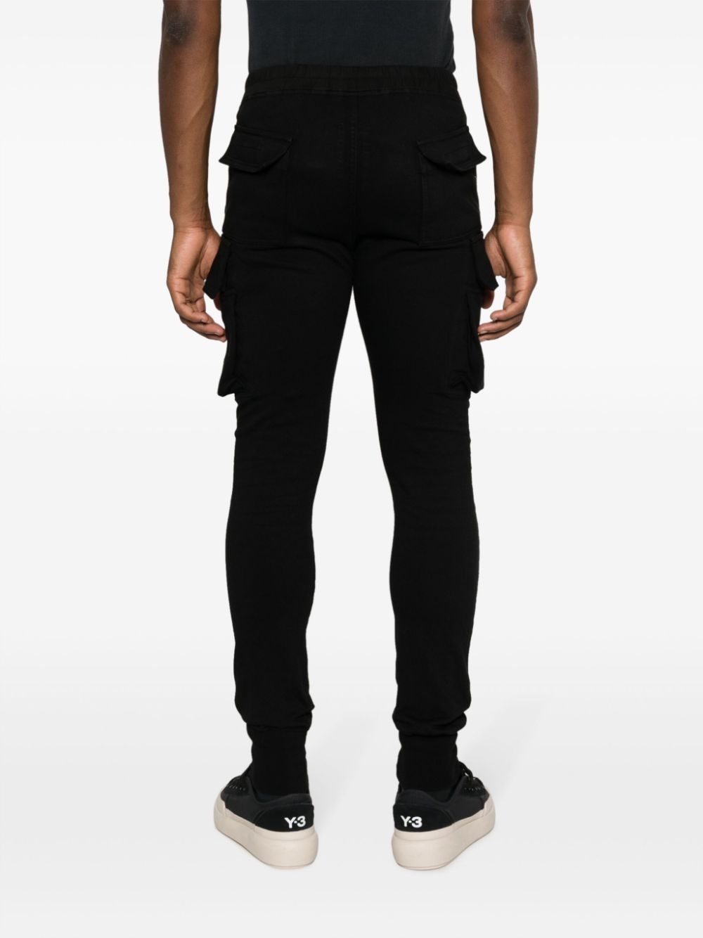 cargo-pocket organic cotton track pants - 4